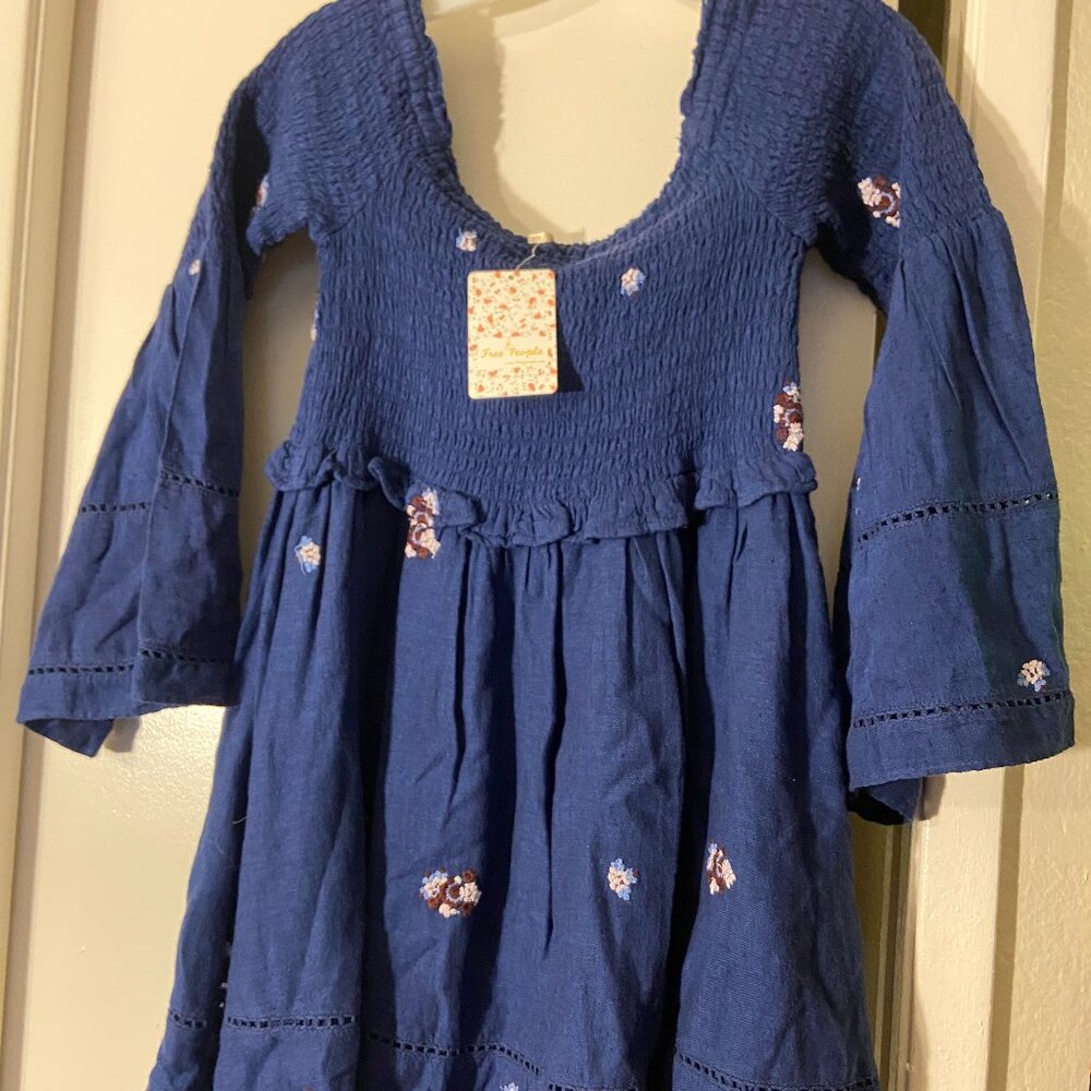 Free People Off the Shoulder embroidered dress